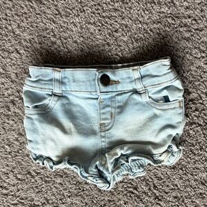 Garanimals Light Blue Ruffle Hem Toddler Shorts